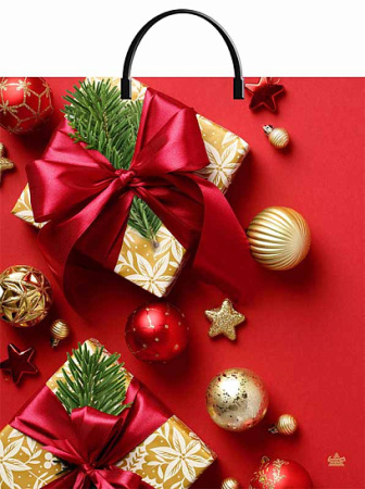 Пакет-сумка пласт ручка 440х400х0,100 Идеал ПВД /10/100