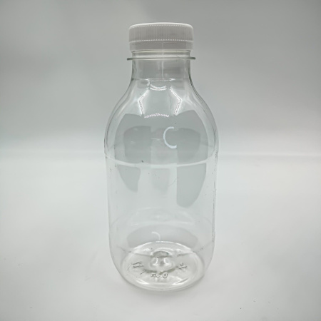 Бутыль прозрачная 0,5 литра с крышкой широкое горло 22гр(38 мм) /50