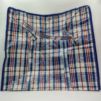 Сумки полипропиленовые 45+40х20 №2 ПП с молнией клетка  (Артпласт)/10