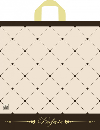 Пакет петлевая ручка 420х460х0,095 Перфекто Шик ПВД /25/300