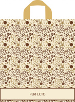 Пакет петлевая ручка 400х370х0,095 Перфекто Принто ПВД /25/300