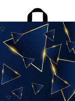 Пакет петлевая ручка 550x700x0,050 Свечение  ПНД /25/300