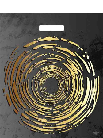 Пакет вырубная ручка 450х380х0,060  Золотой круг ПВД /50/500