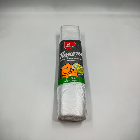 Пакеты д/продуктов "Уфа ПАК" 8мкм 24х37/ 100 шт./рул/ 40