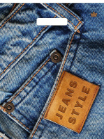 Пакет вырубная ручка 400х310х0,030 Джинс Стайл ПВД /50/1300