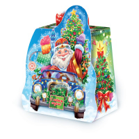 Дед Мороз с подарком 800гр размер  163х101х183 мм/160