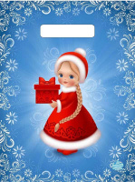 Пакет вырубная ручка 300х230х0,030 Внученька ПВД /100/3000