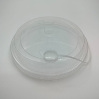 Крышка д/ стаканов d 90мм глянцевая  ,прозрачная со съемным питейником ПП ВЗЛП100/1000