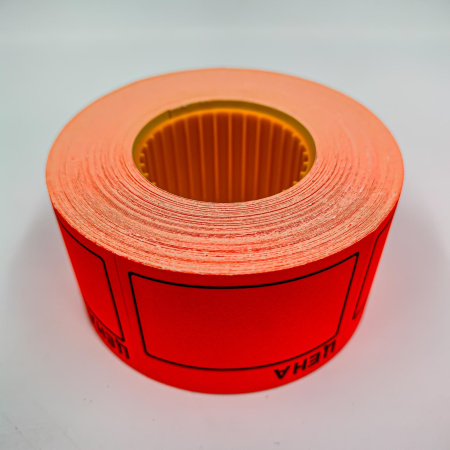 Этикет-лента 50*40 цена 350эт. красный , /5 /100