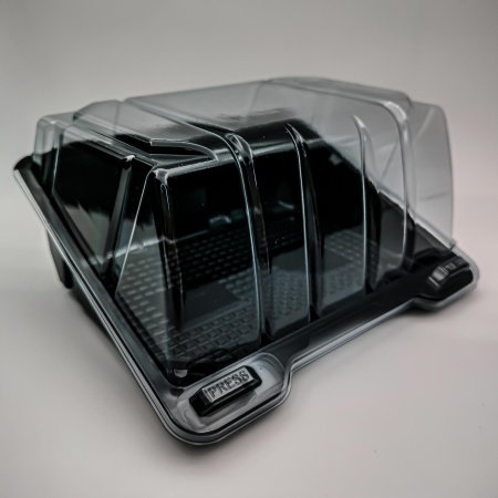 Контейнер с крышкой ДК-14/10 ПЭТ размер 140*100*75 мм двухцветный   Упакс-Юнити /400