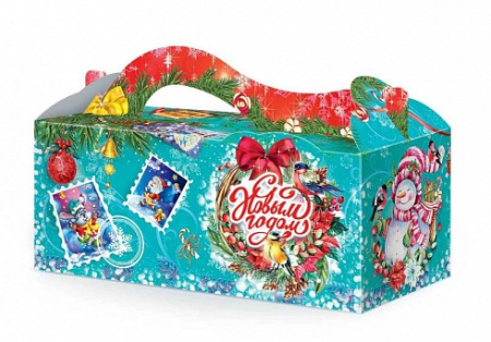 Новогодние открытки 500гр размер  230х100х150 мм /250