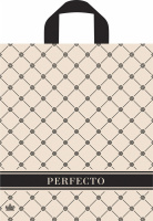 Пакет петлевая ручка 350х310х0,095 Перфекто Карамель ПВД /25/300