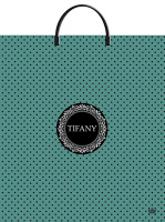 Пакет-сумка пласт ручка 440х400х0,100 Тифани ПВД /10/100