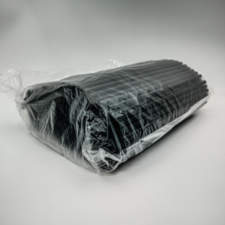 Трубочки прямые черные 210*7мм  250шт в уп /32