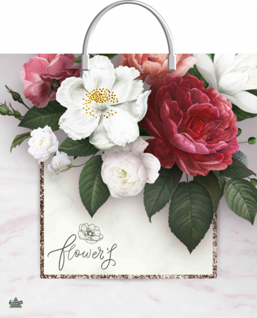 Пакет-сумка пласт ручка 360х370х0,100 Симпатия ПВД /10/100