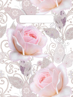Пакет вырубная ручка 190х250х0,030 Драгоценные розы ПВД /100/3000