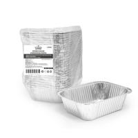 Алюм. формы   250 мл Прямоугольная форма  G-край 125*98 h-35  50/1200