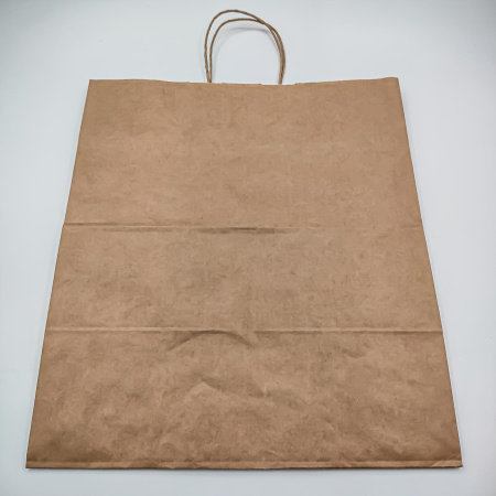 Пакет бумажный  с кручеными ручками  крафт  320*200*370 мм /200 