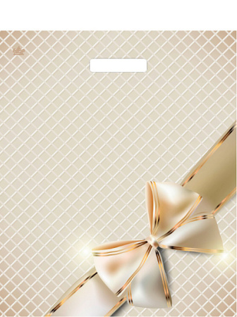 Пакет вырубная ручка 450х380х0,060 Изысканность ПВД /50/500