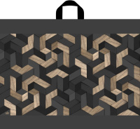 Пакет петлевая ручка 550x700x0,050 Магия геометрии  ПНД /25/150