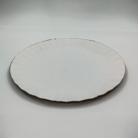 Тарелка картон мел.белая D=175мм  Россия 100/1600