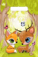 Пакет вырубная ручка 300х200х0,030 Волшебный лес ПВД /100/3000