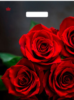 Пакет вырубная ручка 400х310х0,060 ламин Аромат розы /50/500