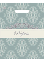 Пакет вырубная ручка 370х300х0,090 Перфекто Авантюрин ПВД /25/400