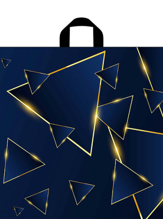 Пакет петлевая ручка 550x700x0,050 Свечение  ПНД /25/300